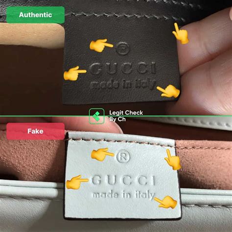 gucci label how to spot fake